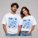 تیشرت یقه گرد باکسی پنبه یکرو طرح Turtle