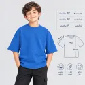 تیشرت دورس یقه گرد دونخ کودک آبی